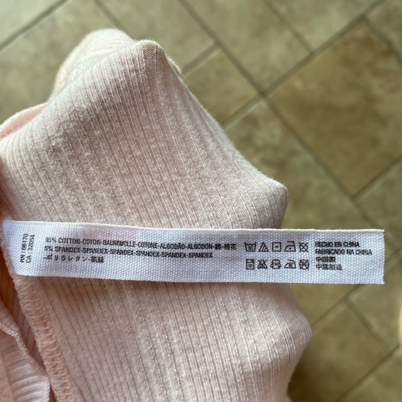 Free People Intimatelt Small Pink Fauc Wrap Side Tie Bell Sleeve Crop Top. - Picture 5 of 5